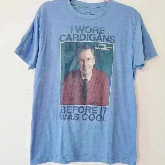 mister rogers Other - Mr. Rogers I Wore Cardigans Before It Was Cool size medium t-shirt cotton blend